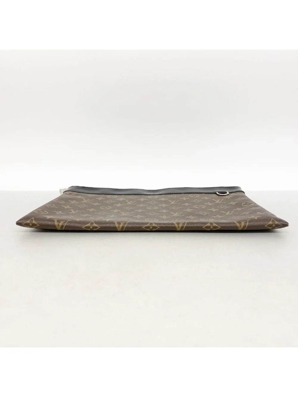 Louis Vuitton Clutch Monogram Macassar Pochette Discovery Brown Black